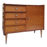 Seventies asymmetrical chest of drawers