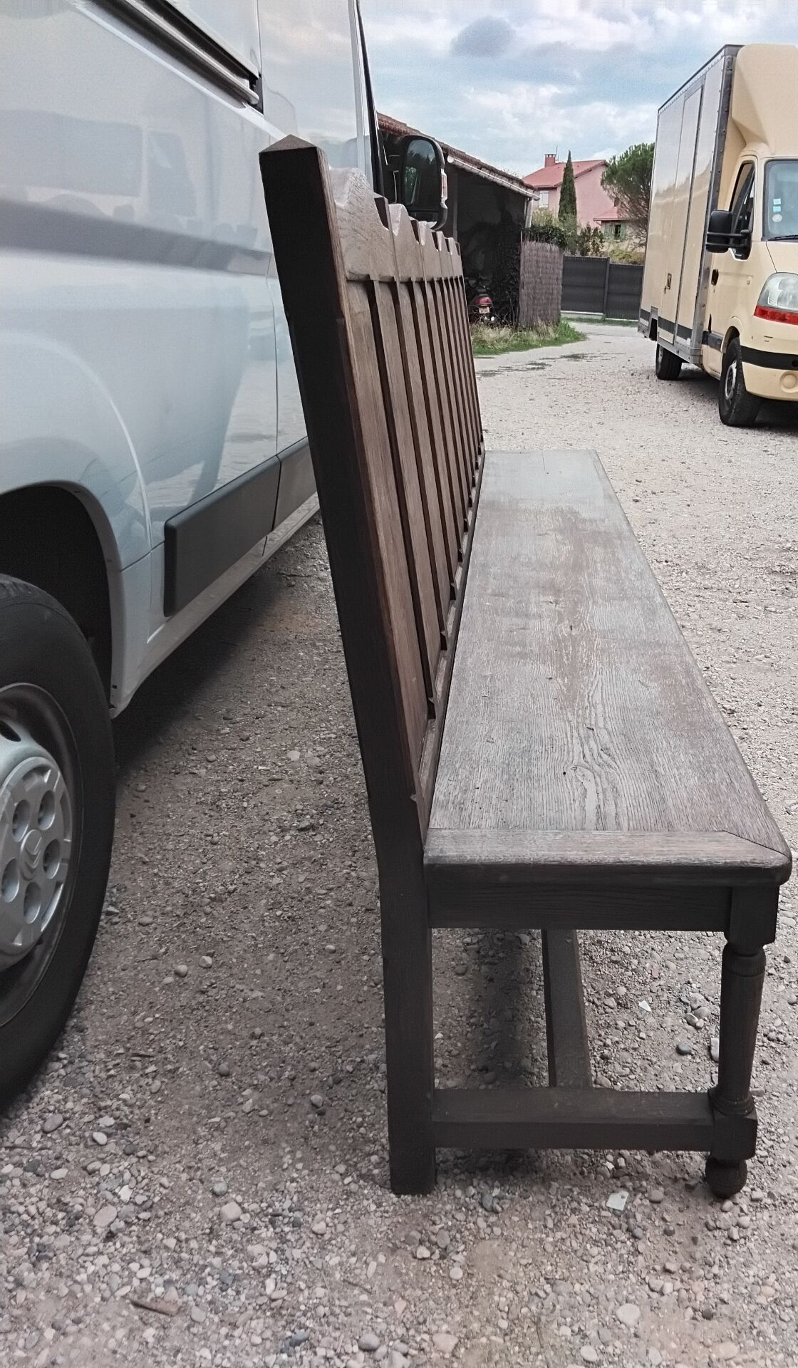 Banc ancien en chêne