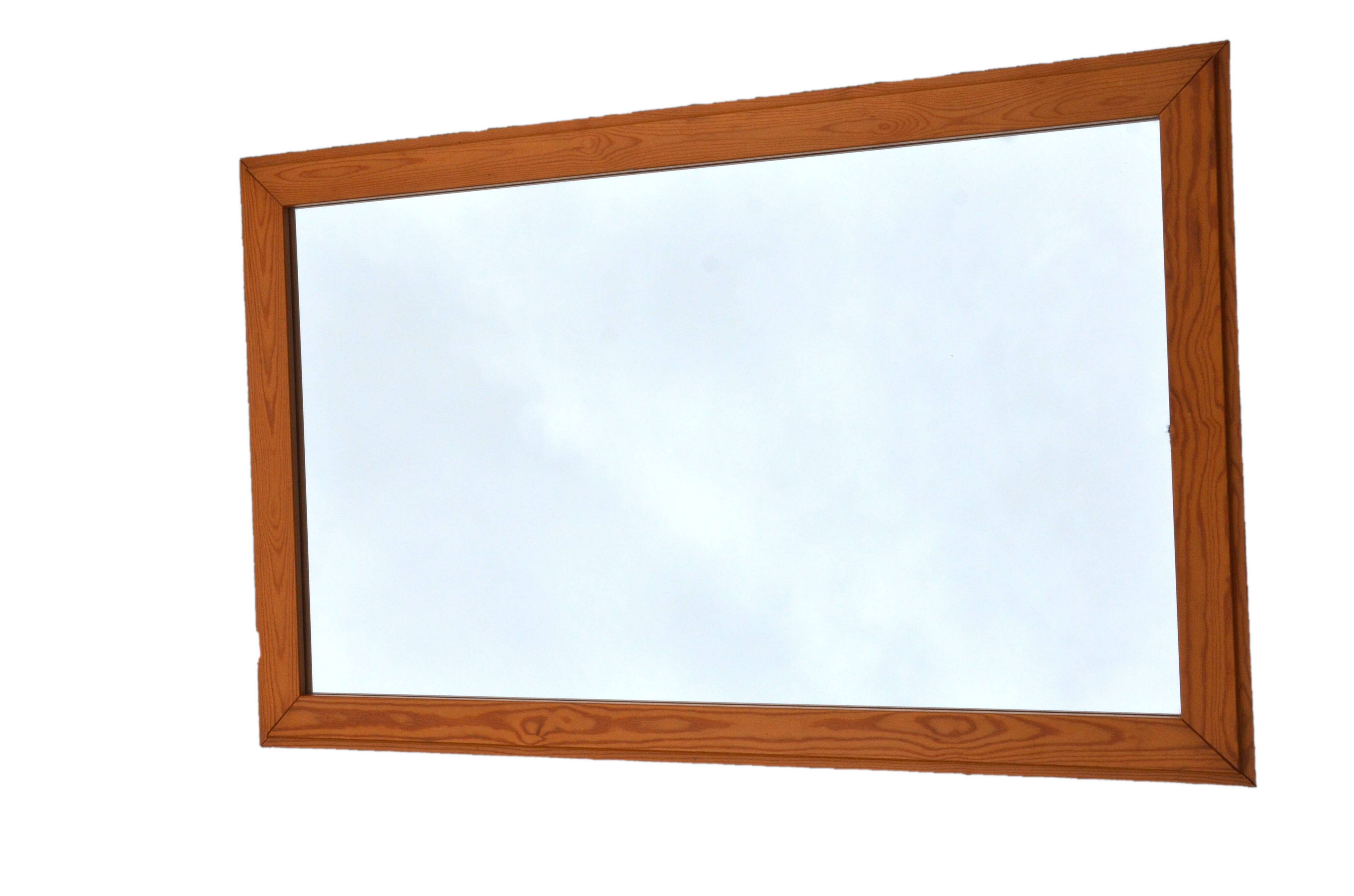 Pine mirror 118 x 75 cm in Scandinavian style