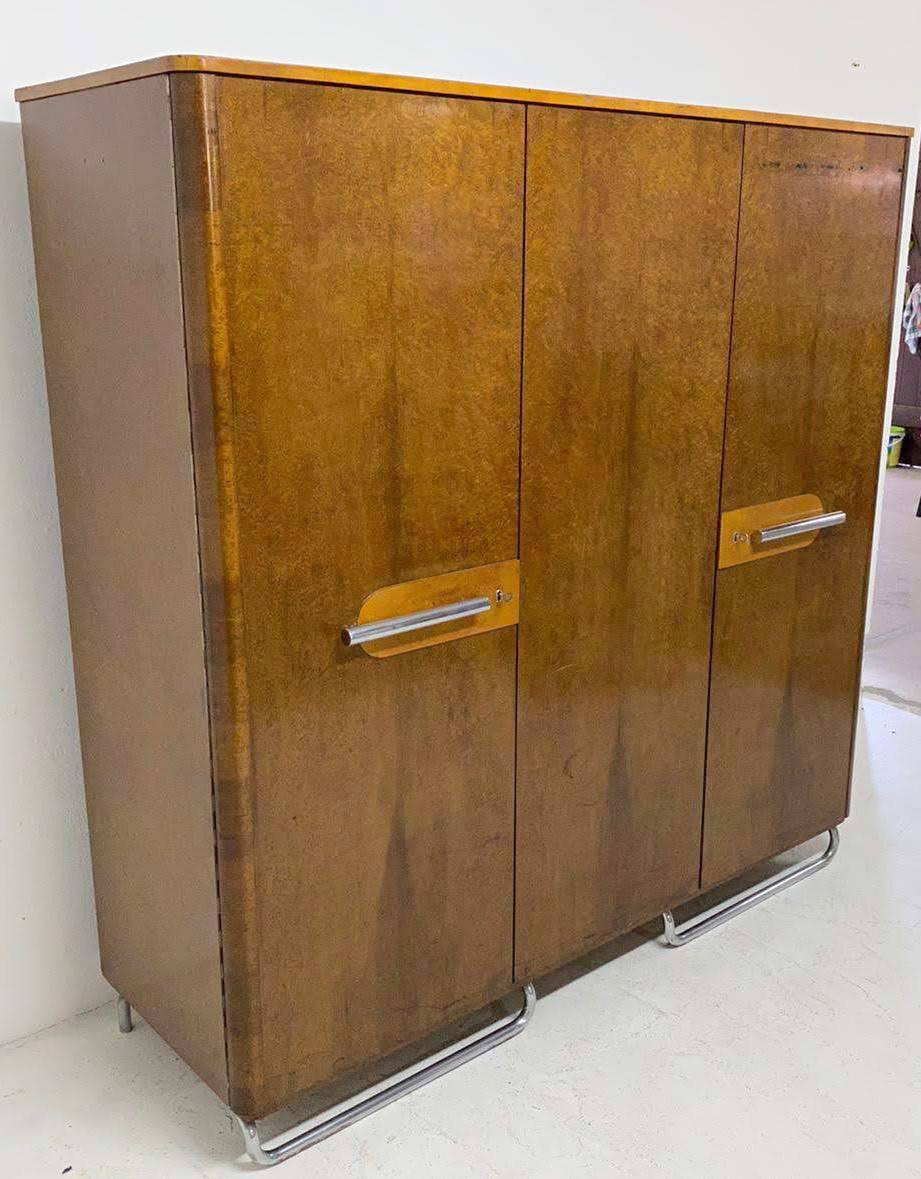 Bauhaus wardrobe by Mücke Melder, 1930s, Bohemia