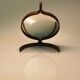 Miroir en teck par Bech & Starup pour Den Permanent Copenhague, 1960.