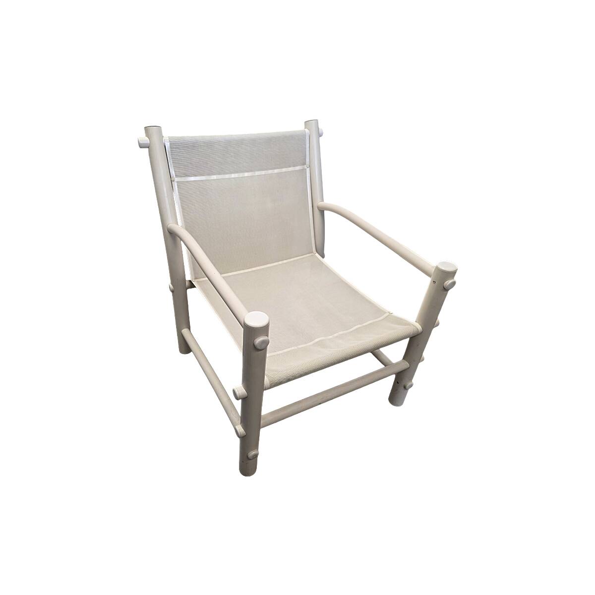 Chaise longue de jardin en PVC vintage, années 1970