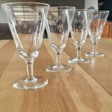 4 stemmed glasses - Lily of the Valley pattern
