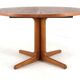 S. Burchardt Nielsen round (2x) extendable dining table danish design teak