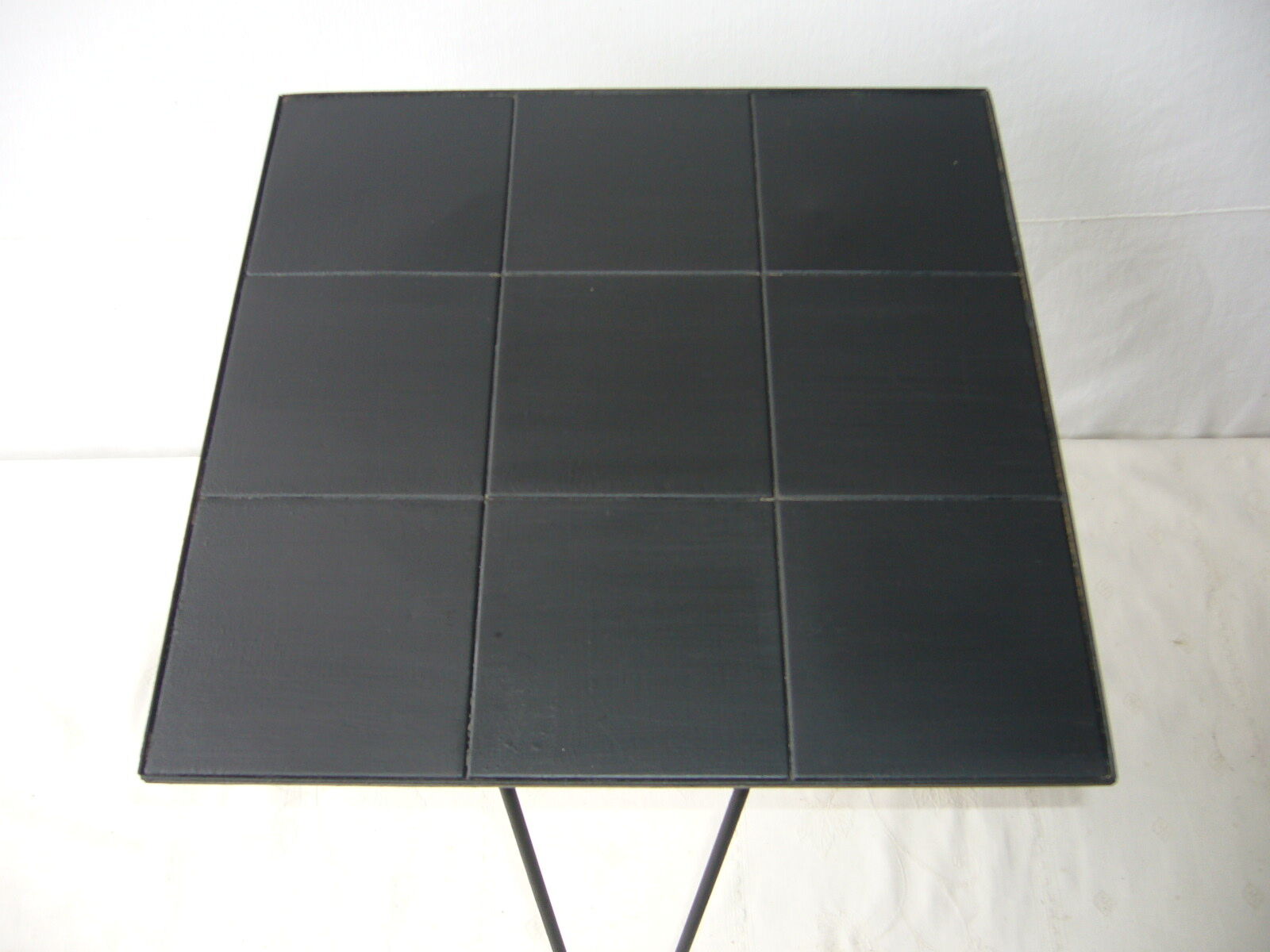 Black metal vintage side table