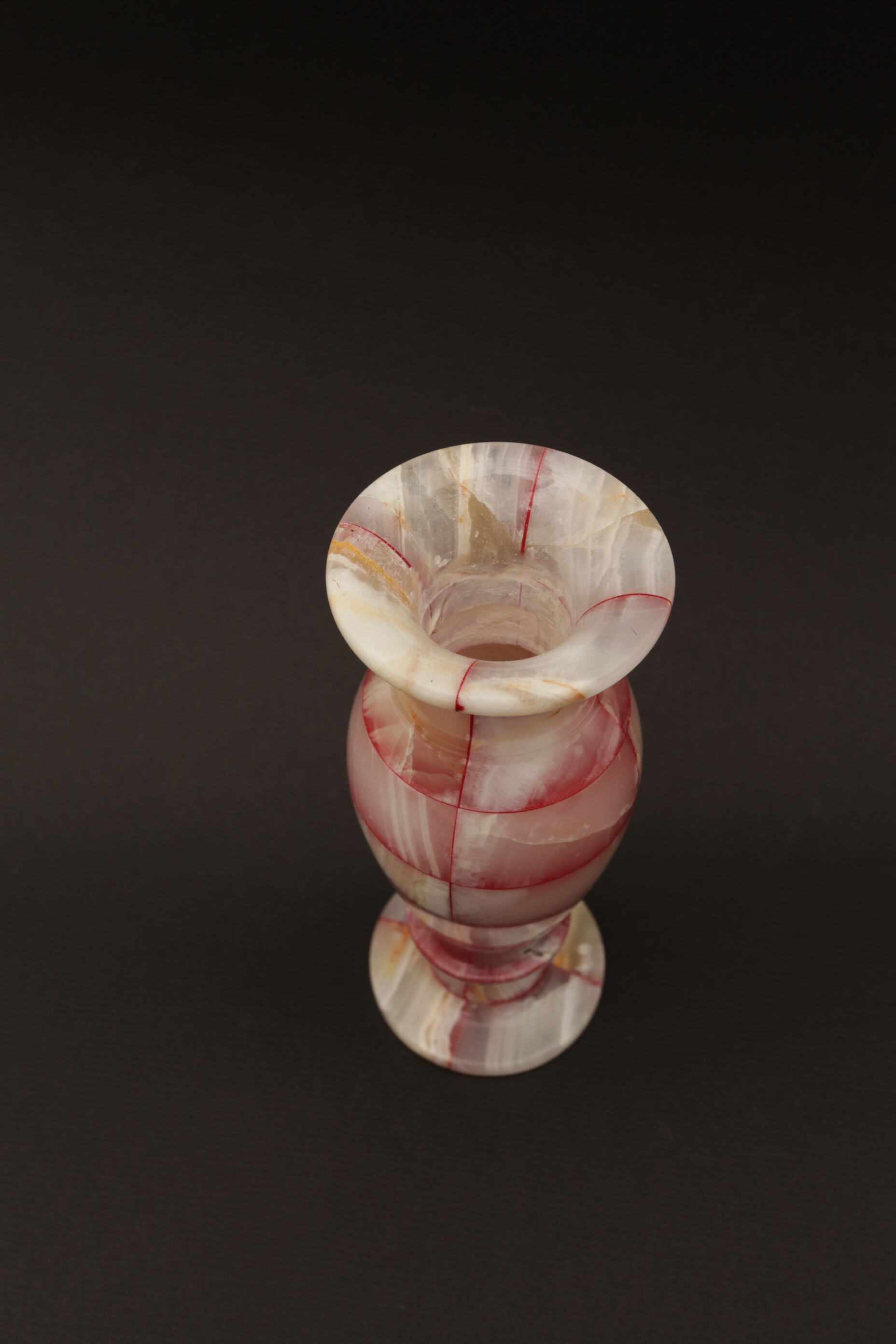 Pink marble vase