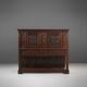 Neo-Gothic Cabinet in Oak with Rich Decorations and Hidden Storage, France
