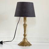 Lampe chic laiton massif vintage
