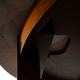 Neon High Table in mahogany lacquered cherrywood and Carrara marble