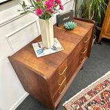 Vintage chest of drawers with compass feet