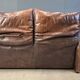 Leather Maralunga sofa by Vico Magistretti for Cassina, 1970s
