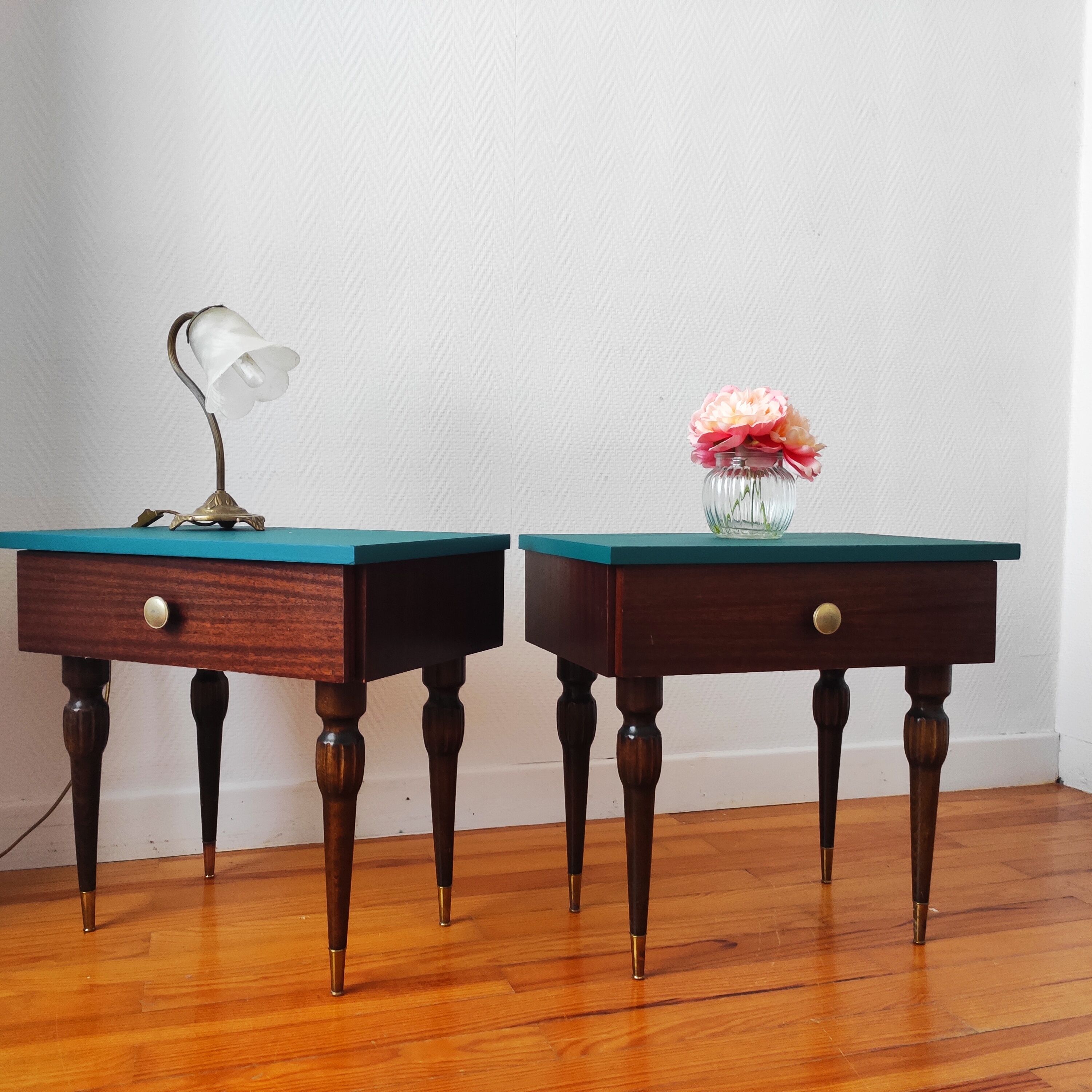 Pair of vintage bedside tables