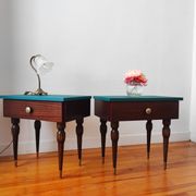 Paire de tables chevet vintage
