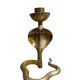 Brass cobra candle holder