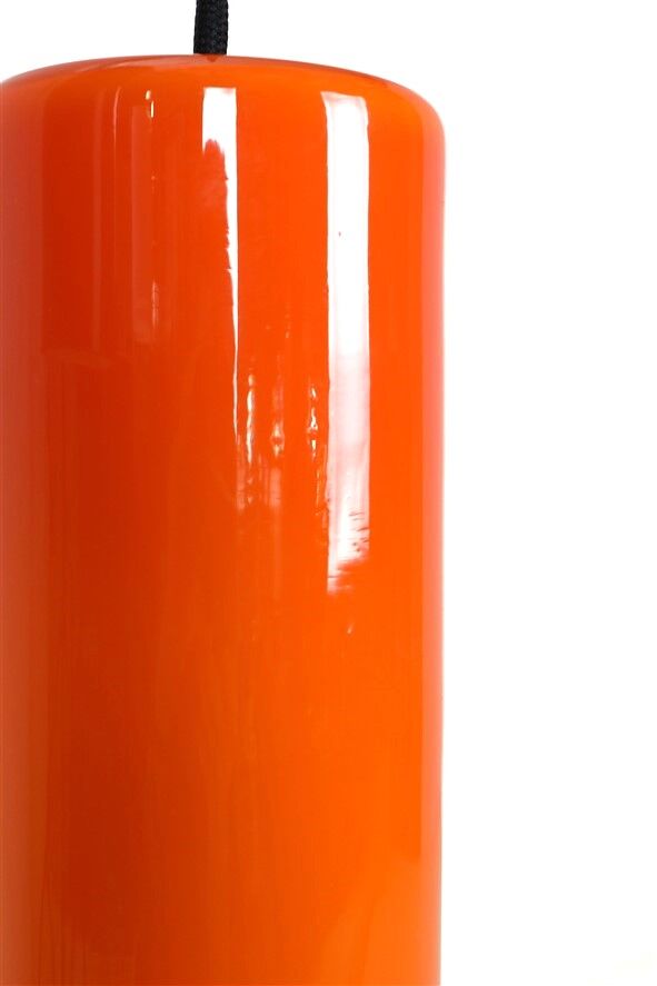 Ensemble de 2 lampes suspendues en verre Nordisk Solar Compagni / Holmegaard “74105” / Design danois moderne des années 1960.