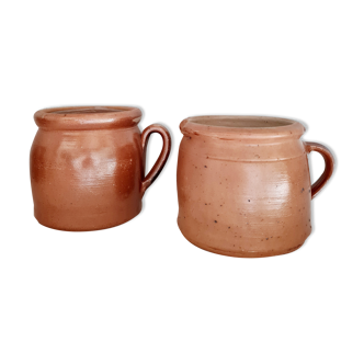 Old terracotta pots lot