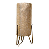 Lampe de table vintage allemande des années 1970, style Space Age, avec abat-jour en acrylique et laiton