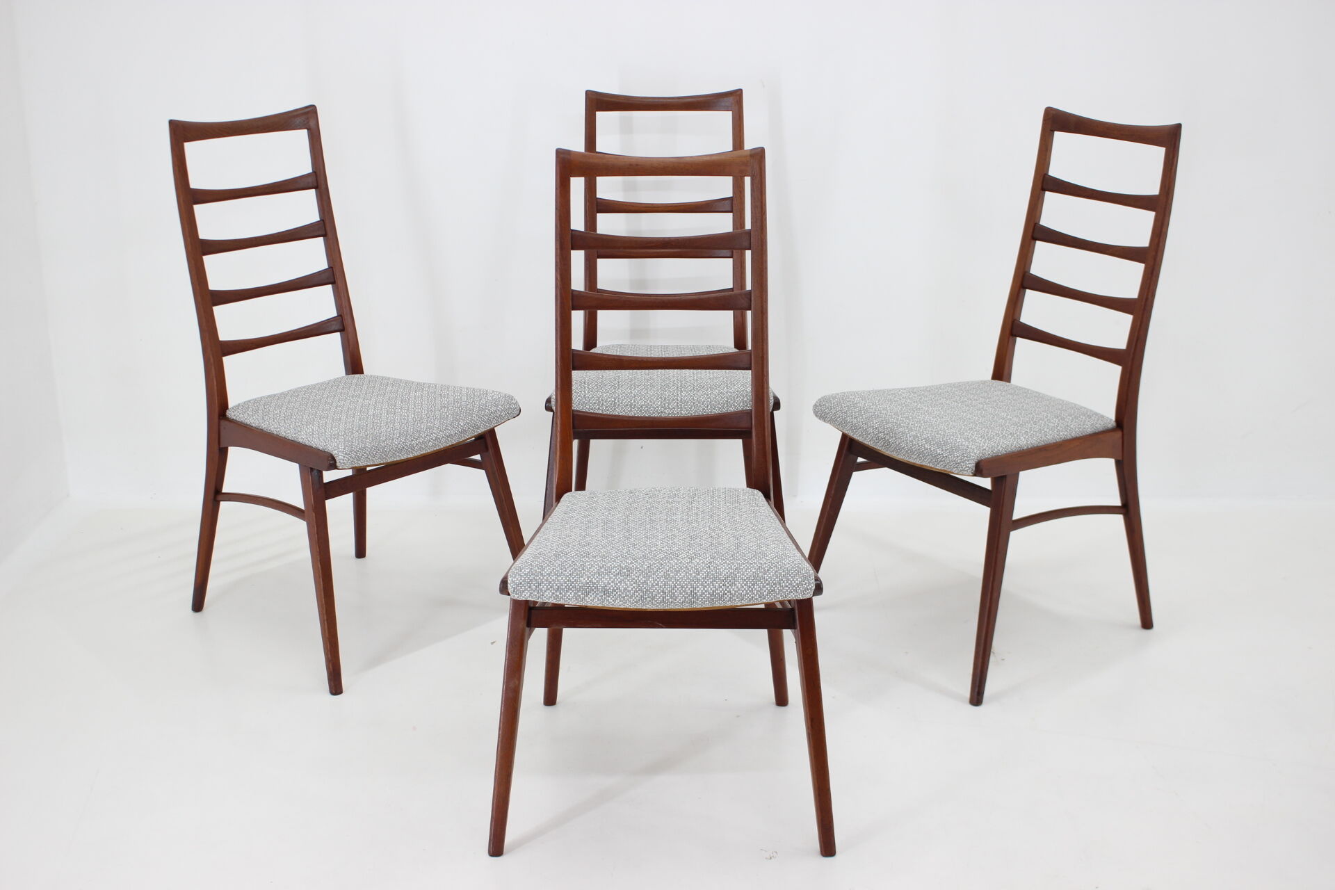 1960s Set of Four Dining Chairs in Teak, Germany