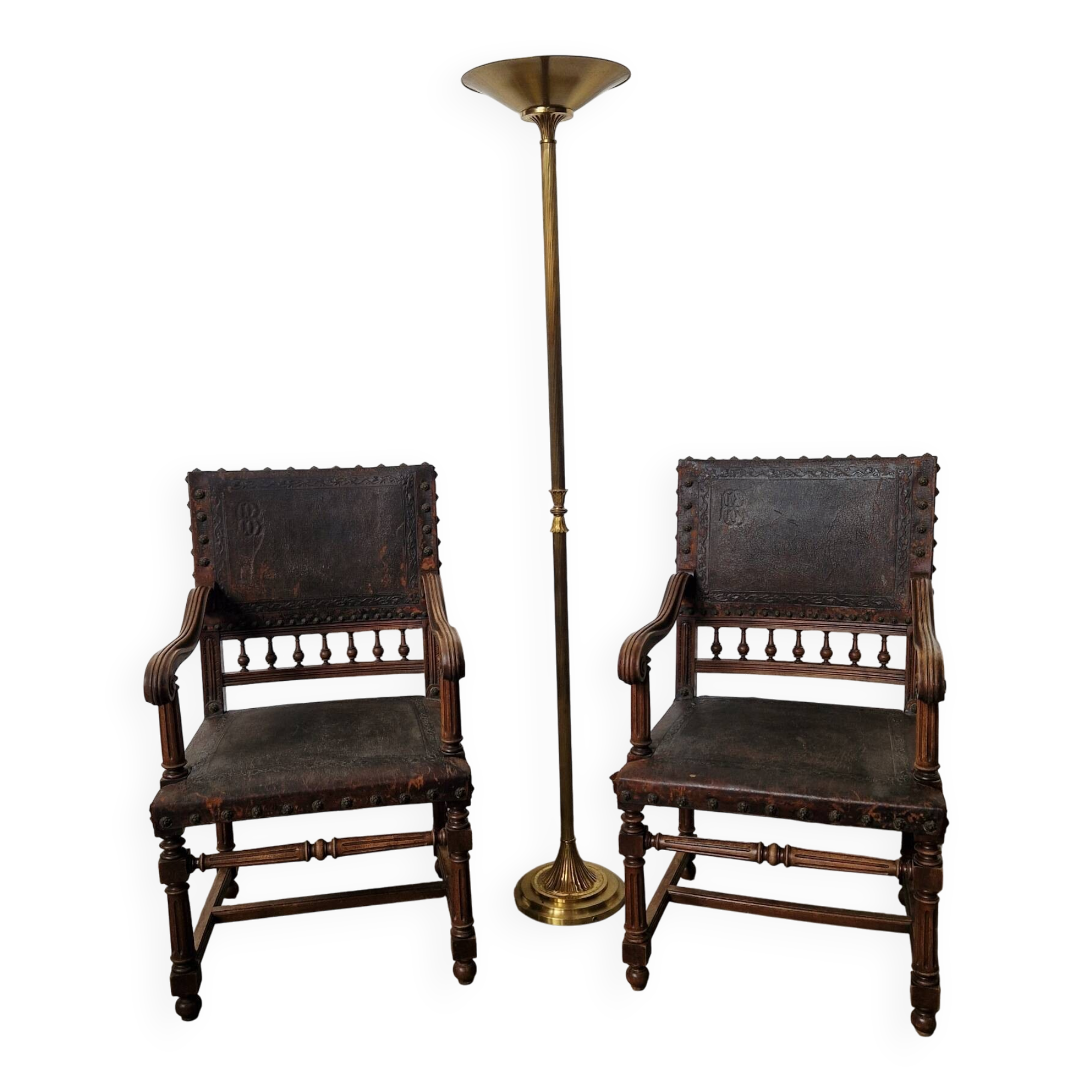 2  fauteuils Henri II