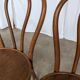 Set of 3 Vintage Thonet Style Bentwood Chair, Carved Wood Dining Chair