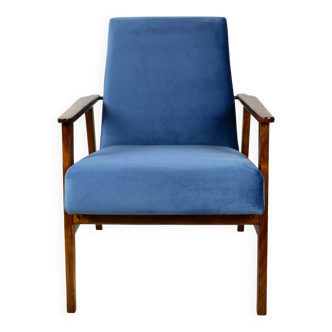 Fauteuil vintage Ocean Blue Fox, années 1970