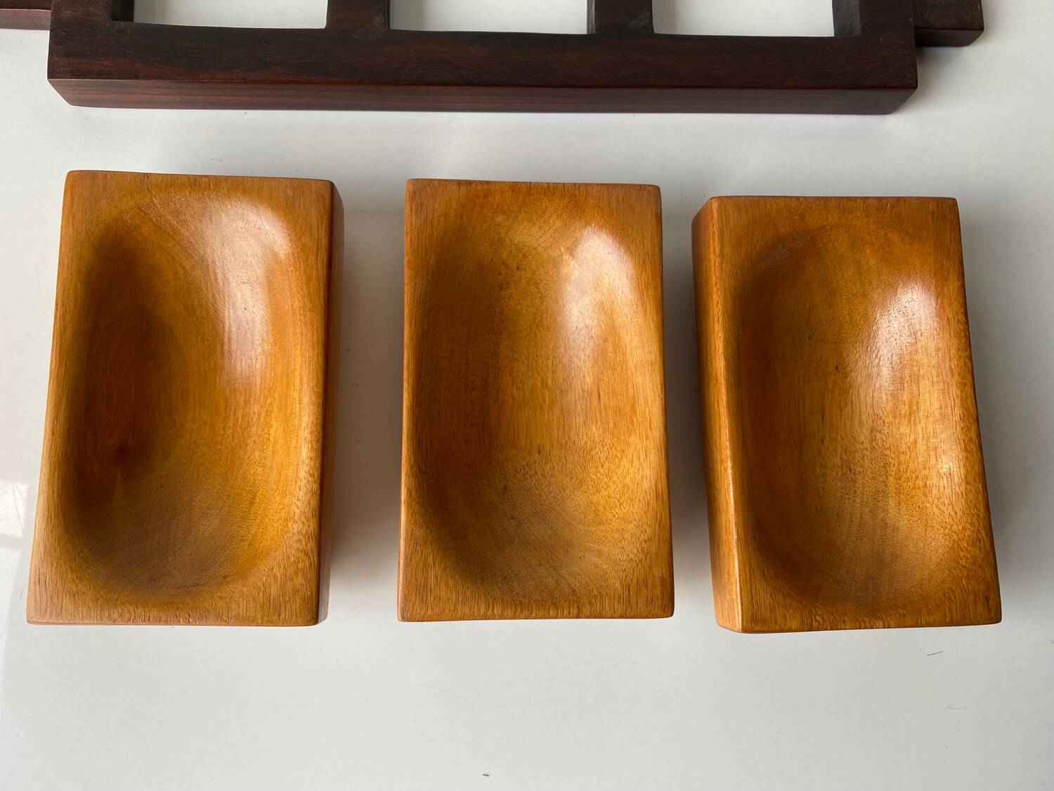 Solid wood aperitif/cocktail tray by Max Meder