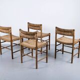 4 Dordogne chairs from the 60s, Robert Sentou