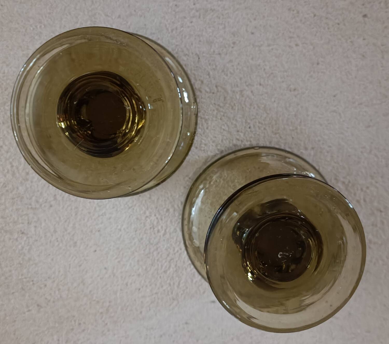 2 Biot glassware cut glasses