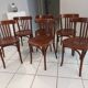 Suite of 6 chairs of Vintage Bistrot 1970s