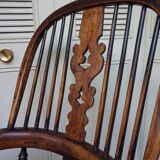 Chaise à Bascule Windsor Antique du 19ème Siècle