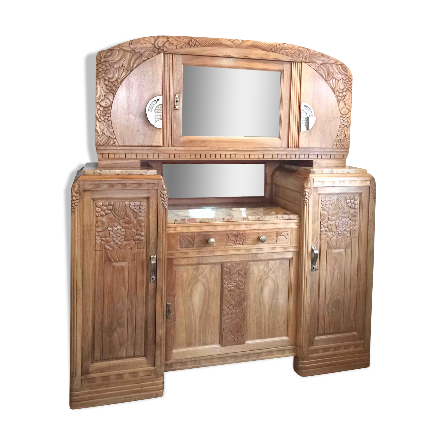Buffet double corps Art Déco
