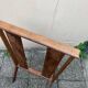 Old wooden shop rack valet casters