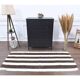 Vintage Turkish Oushak Handmade Wool Cotton White Kilim Runner Rug 89x207