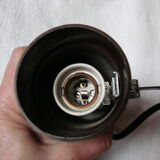 Pair of vintage brown metal spotlights