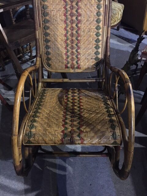 Rocking chair en rotin Selency