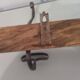 Coat rack wood and metal