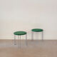 Pair of vintage Italian design stools from the 80s.