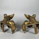 Paire De Chenets Aux Sphinges d'époque Directoire XVIIIème Siècle Attribué