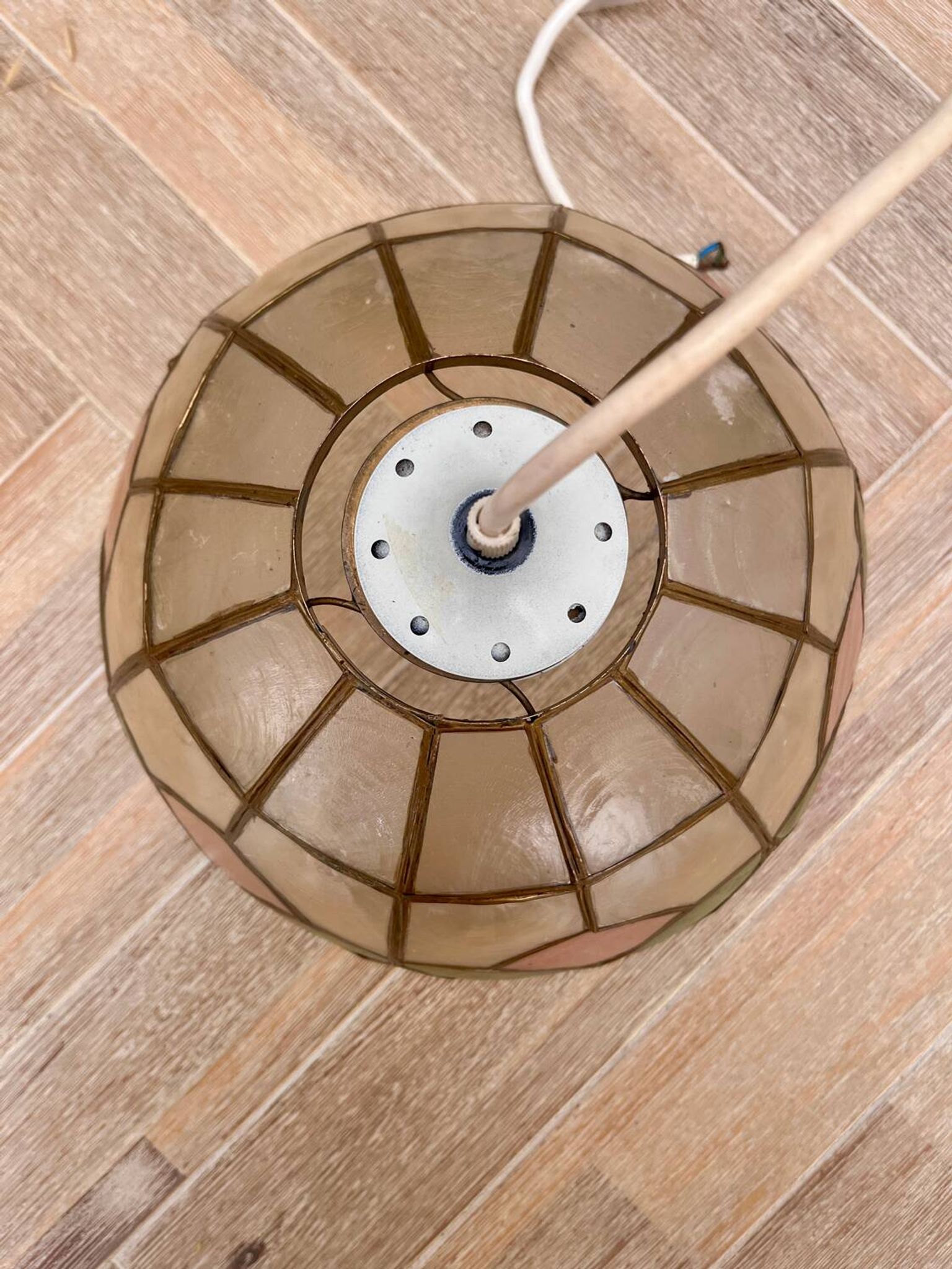 Suspension en nacre - Bouton de rose