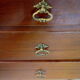 English chest of drawers in massive mahogany