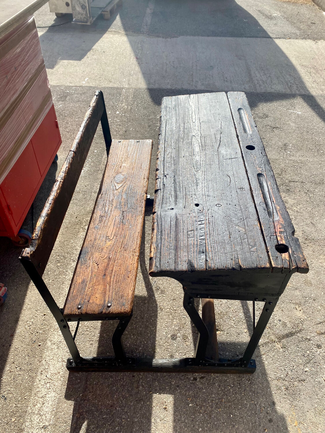 Retro primary school desk 1900