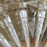 Art deco crystal blade base Val St Lambert Belgium glass & mirror