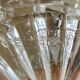 Art deco crystal blade base Val St Lambert Belgium glass & mirror