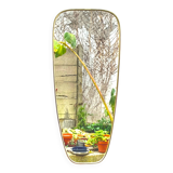 Old rearview mirror - free form - height: 78 cm