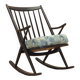 Reenskaug Rocking Chair for Bramin, Black Teak, 1960s
