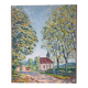 View of the church of La Clayette, signed François Sauvageot 1947