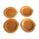 Série de 4 assiettes poisson