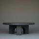 Dutch Brutalist Resin and Stone Coffee Table, 1970s