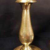 Duo of brass candlesticks