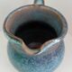 Pitcher in enamelled blue sandstone